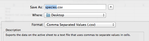 Saving an Excel file to CSV